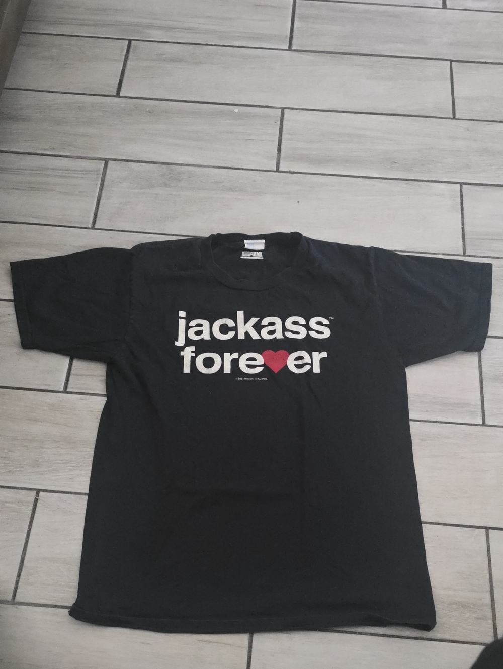 Vintage MTV Black Graphic Tee Jackass Foreever